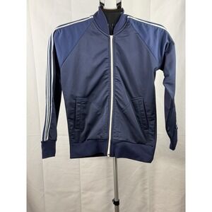 Vintage Jaguar Track Jacket Mens XS Navy White Stripe Full Zip Tricot Taiwan